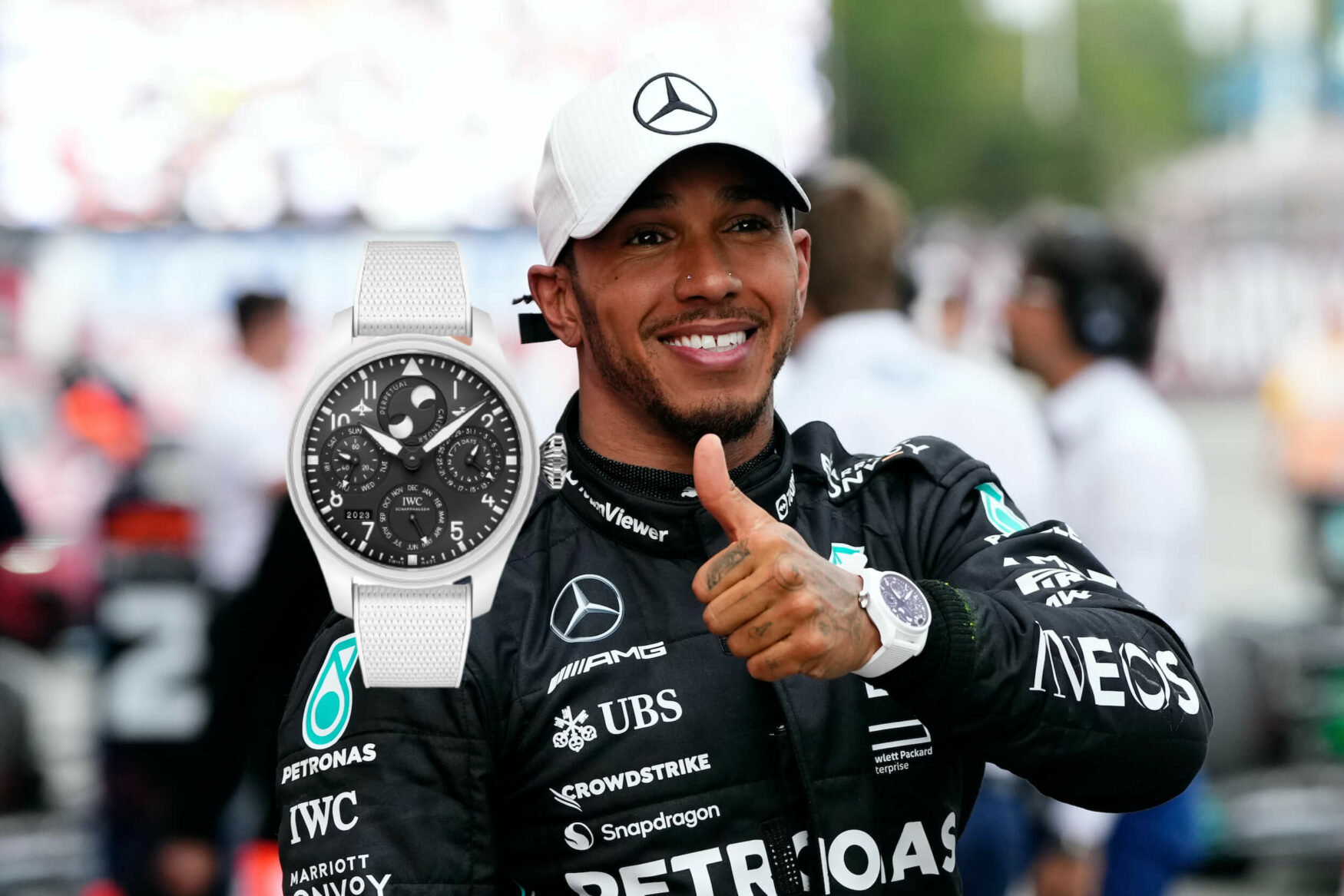 Remember that unreleased IWC Big Pilot’s Watch Perpetual Calendar Top Gun Lake Tahoe Lewis Hamilton was caught wearing? Well it is OUT NOW!